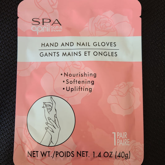 Spa April bath and shower, Hand and Nail Gloves