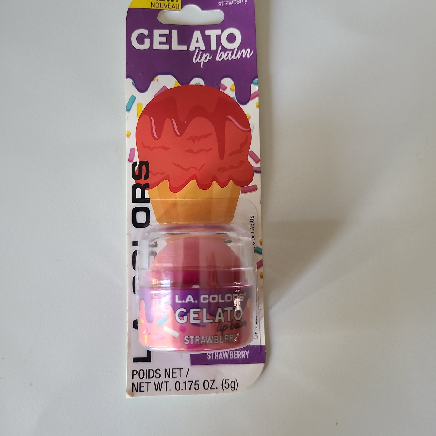 LA Colors, Gelato Lip Balm, Strawberry