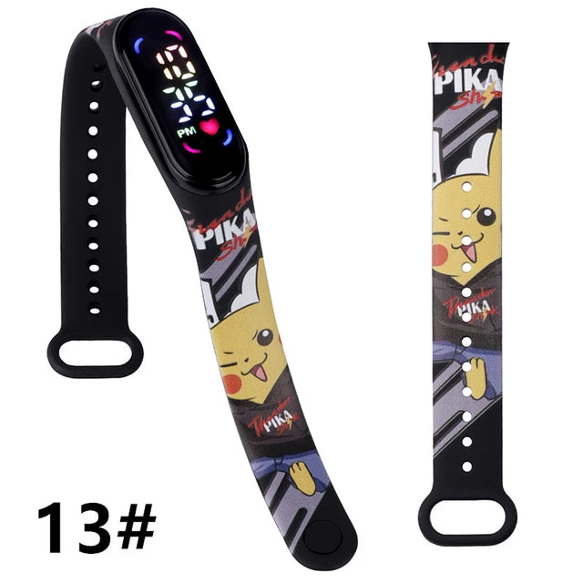 Pokemon Strap LED Electronic Watch 