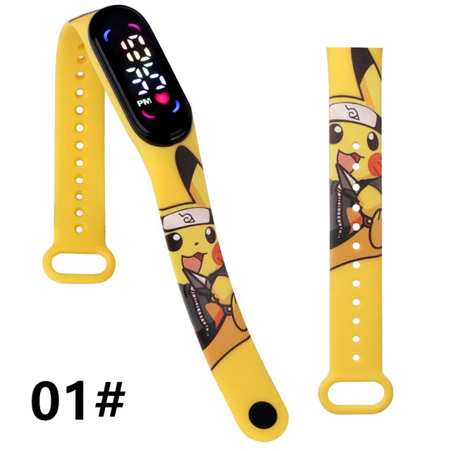 Pokemon Strap LED Electronic Watch 